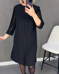 🎉New Product Launch💐 – Mid Sleeve Straight Dress（53% OFF） spiyle