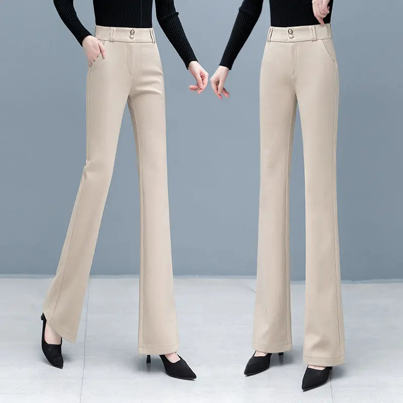 🔥HOT SALE🔥Women's Elegant High Waist Solid Flare Pants(43%OFF) spiyle