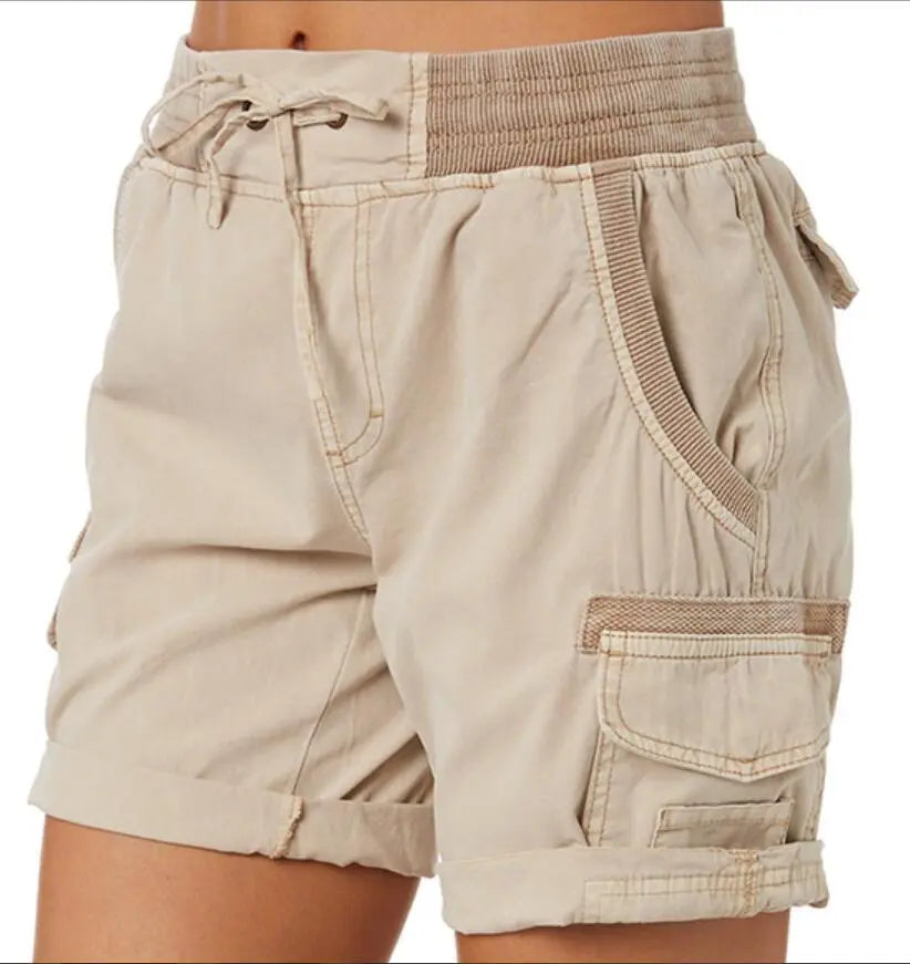 Popular High Waist Women's Cargo Shorts spiyle