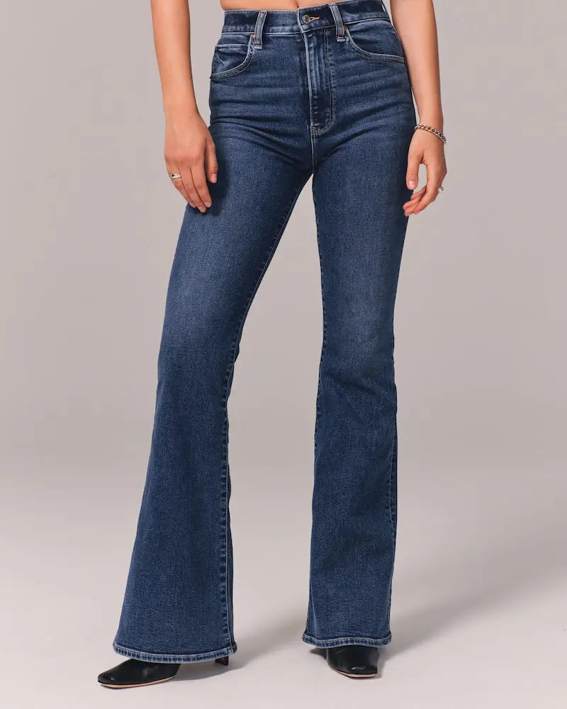 🔥🎉Hot Sale $32.99🎅🔥Trims the figure - Ultra High Rise Stretch Flare Jean(45%OFF) spiyle