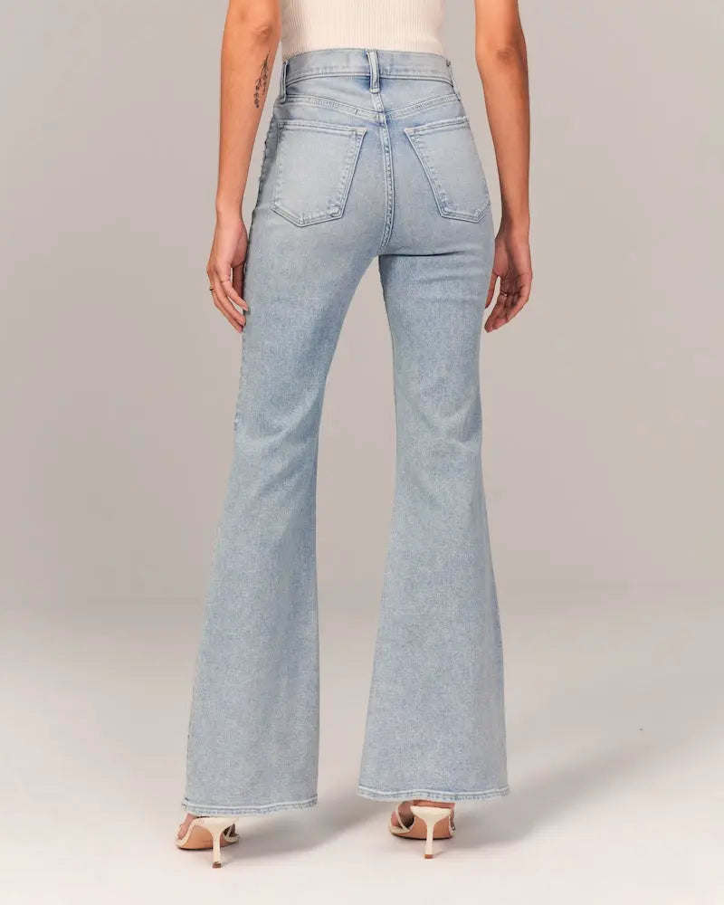 🔥🎉Hot Sale $32.99🎅🔥Trims the figure - Ultra High Rise Stretch Flare Jean(45%OFF) spiyle