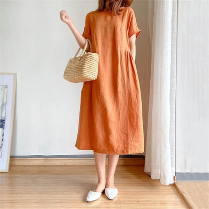 🔥HOT SALE🔥 Japanese Style Linen Cotton Dress(47%OFF) spiyle