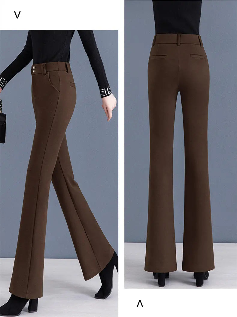 🔥HOT SALE🔥Women's Elegant High Waist Solid Flare Pants(43%OFF) spiyle