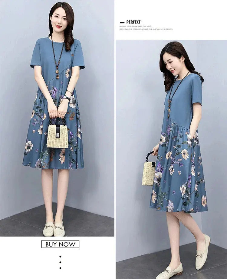 🔥NEW YEAR SALE 48% OFF🔥High-end Cotton and Linen Dress spiyle