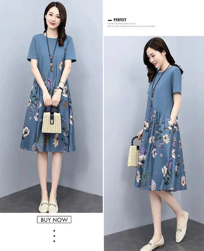 🔥NEW YEAR SALE 48% OFF🔥High-end Cotton and Linen Dress spiyle