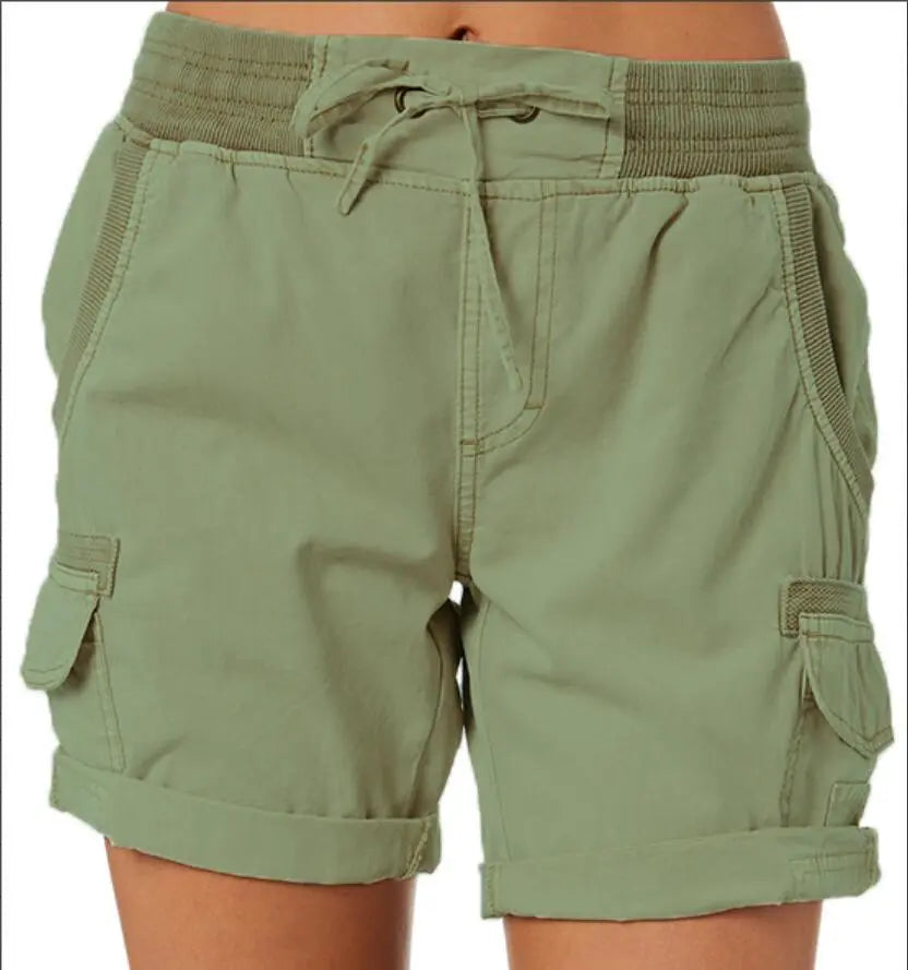 Popular High Waist Women's Cargo Shorts spiyle