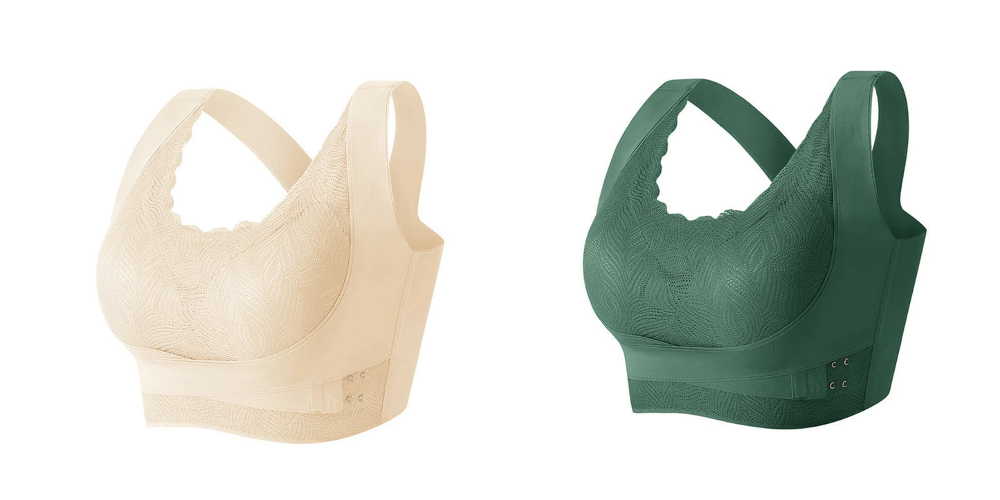 🔥Comfy Bra Front Cross Side Buckle Lace Bras🔥 spiyle