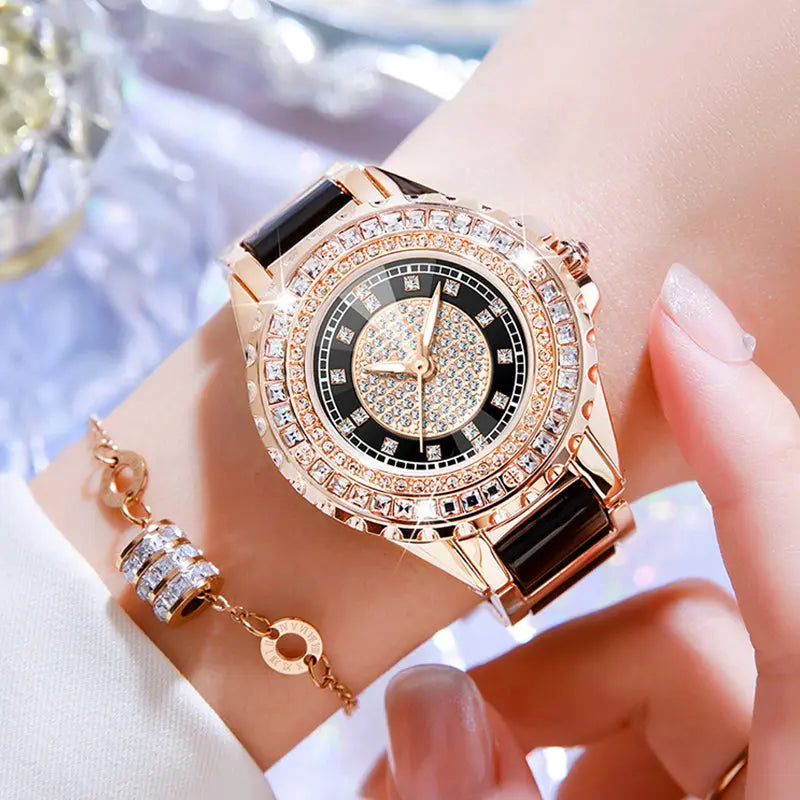 Elegant French watch encrusted with zircon jolieaprile11