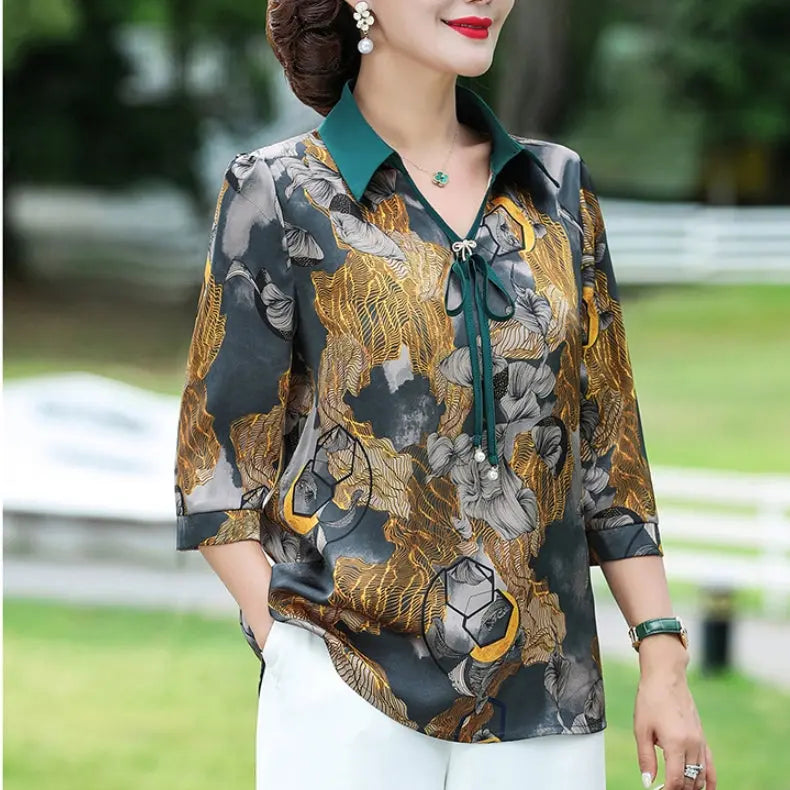 🎉New Product Launch💐– Women's Fashionable  silk shirt（40% OFF） spiyle