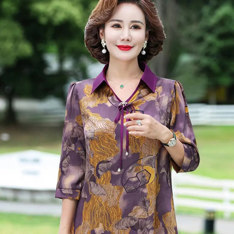 🎉New Product Launch💐– Women's Fashionable  silk shirt（40% OFF） spiyle