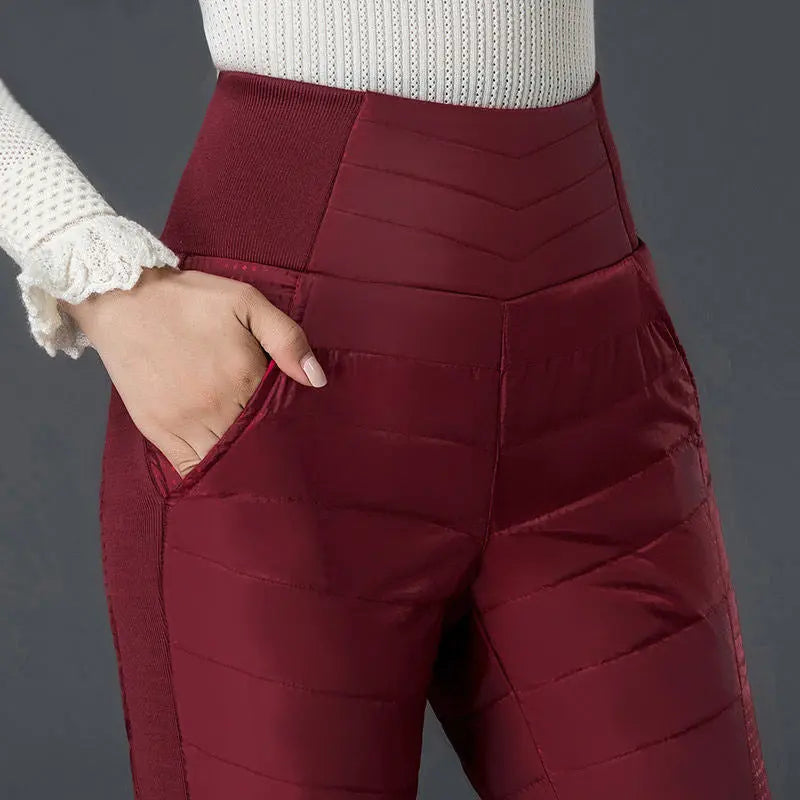 High Waist Light Down Pants spiyle