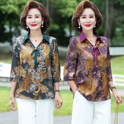 🎉New Product Launch💐– Women's Fashionable  silk shirt（40% OFF） spiyle