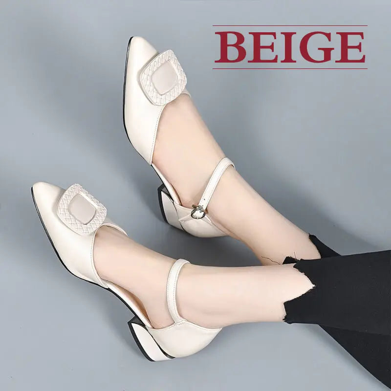 Pointed Toe High Heel Closed Toe Sandals spiyle