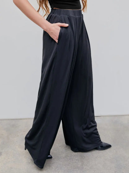 🎉New Product Launch💐– High Elastic Casual Flowy Wide Leg Pants（49%OFF🔥） spiyle