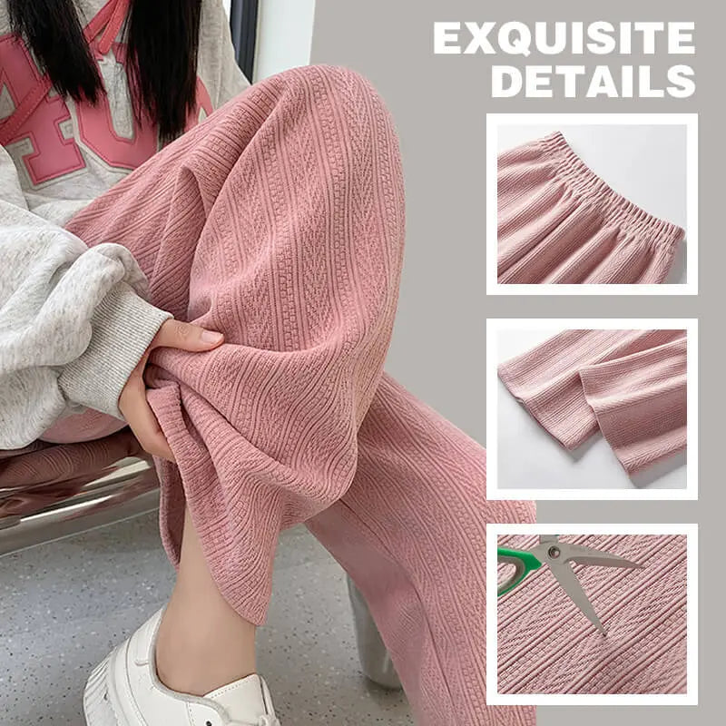 🔥Hot Sale29.99🔥Women's Chenille Knitted Wide-Leg Pants(46%OFF) spiyle