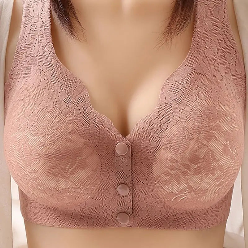 Front Buckle Sleep Bra For Older Women M-3XL spiyle