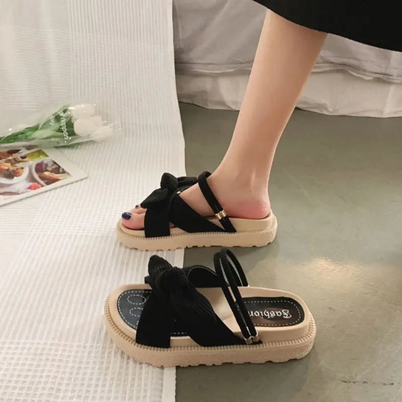 Women's Elegant Bowknot Platform Sandals jolieaprile11