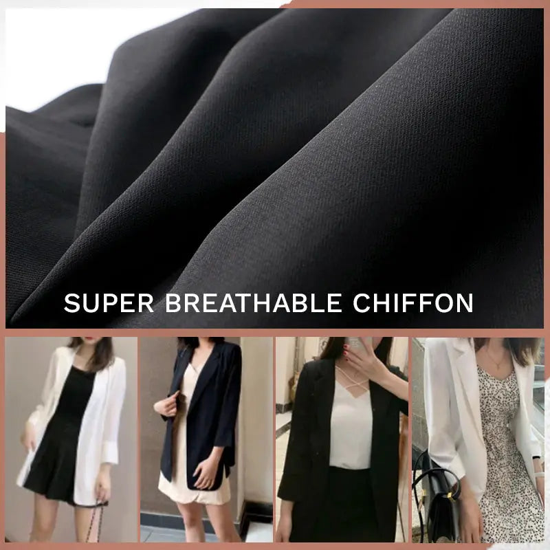 Super Breathable Sun Protection Chiffon Suit Jacket jolieaprile11