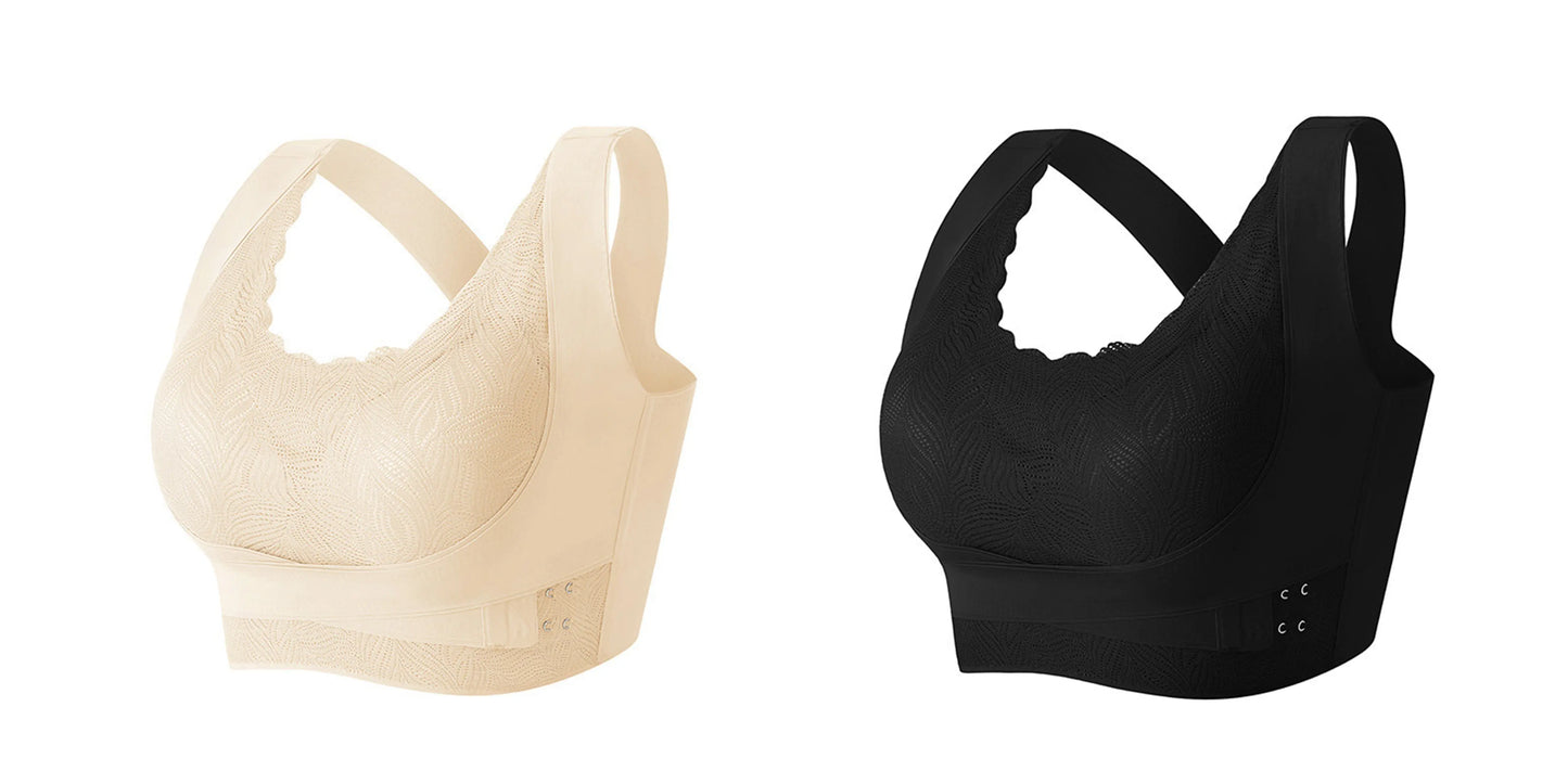 🔥Comfy Bra Front Cross Side Buckle Lace Bras🔥 spiyle