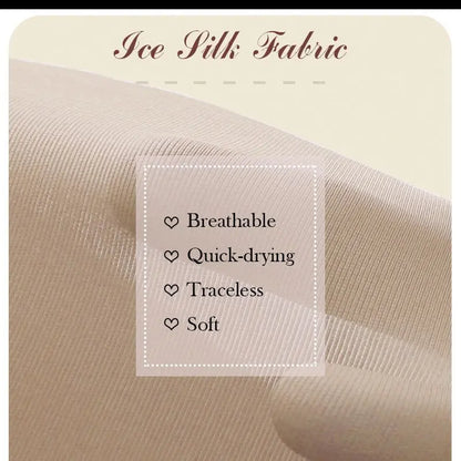 Double-layer Front Crotch Ice Silk Safety Shorts spiyle