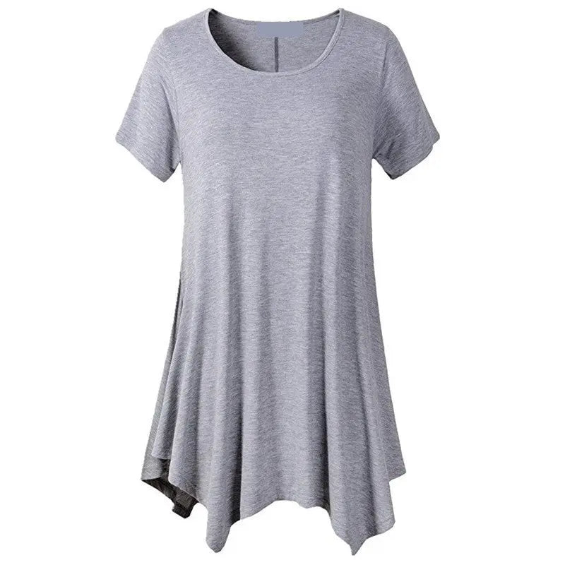 🔥✨Surprise Sale🔥✨ Women's Loose Comfortable Mid-length Short-sleeved T-shirt spiyle