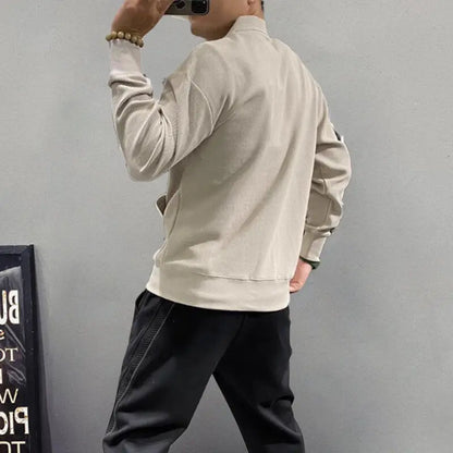 Men's loose V-neck cardigan jacket aimtoyou