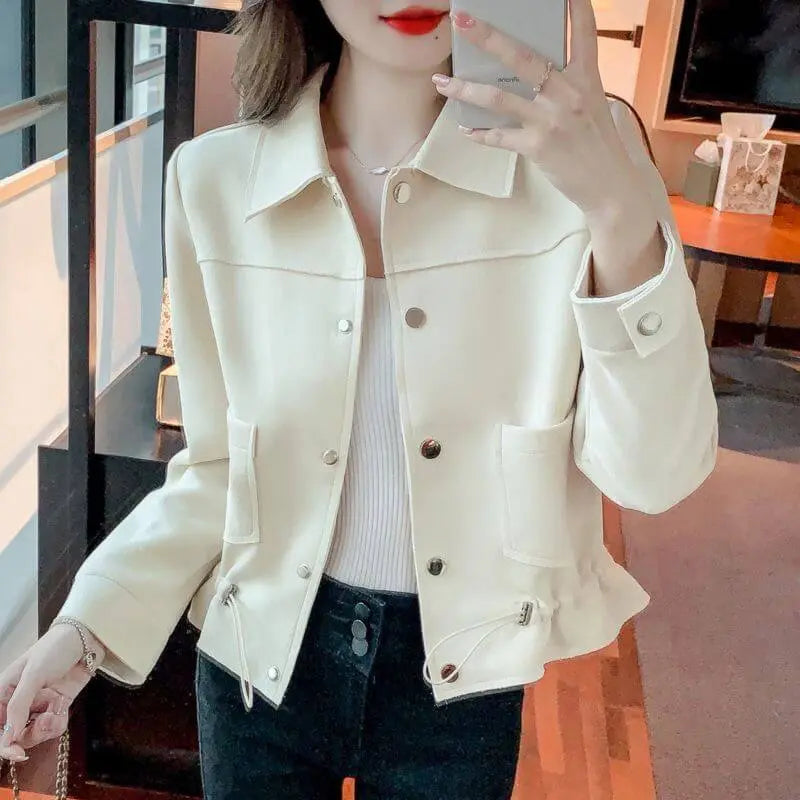 [Christmas gifts]Women's Simple Sweet Short Jacket spiyle