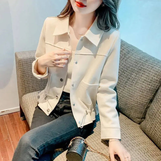 [Christmas gifts]Women's Simple Sweet Short Jacket spiyle