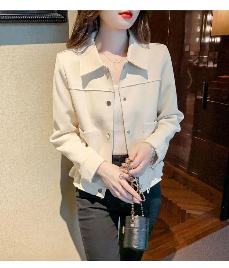 [Christmas gifts]Women's Simple Sweet Short Jacket spiyle