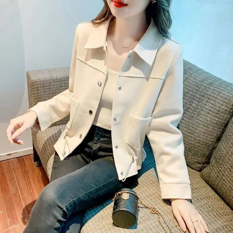 [Christmas gifts]Women's Simple Sweet Short Jacket spiyle