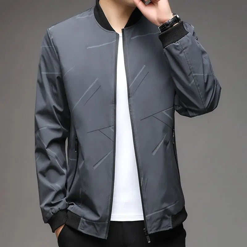 Men's Casual Stand Collar Jacket aimtoyou