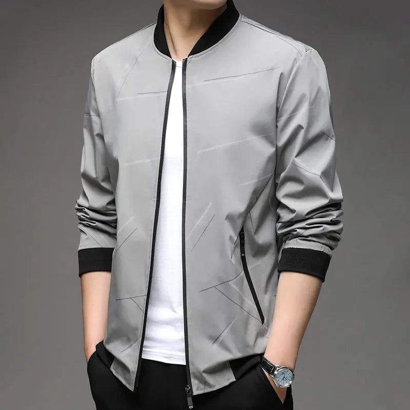 Men's Casual Stand Collar Jacket aimtoyou