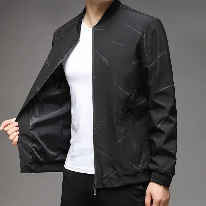 Men's Casual Stand Collar Jacket aimtoyou