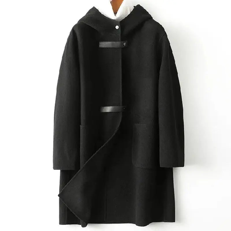 [Winter Gift For Her] Women's Hooded Double-sided Woolen Coat spiyle