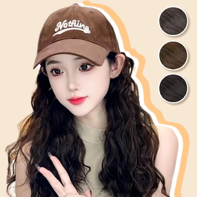 [Stylish Gift] Baseball Cap with Hair Extensions（50% OFF） jolieaprile11