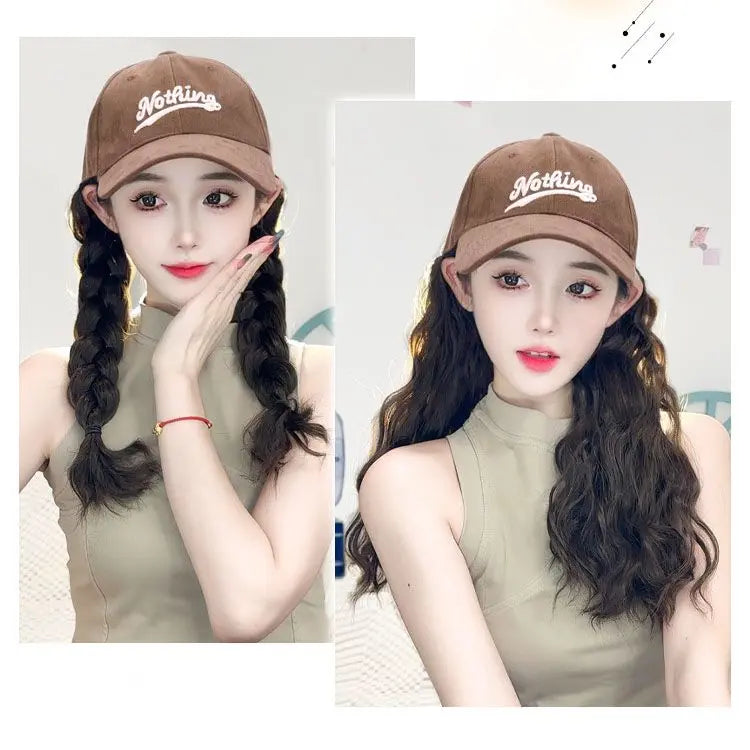 [Stylish Gift] Baseball Cap with Hair Extensions（50% OFF） jolieaprile11