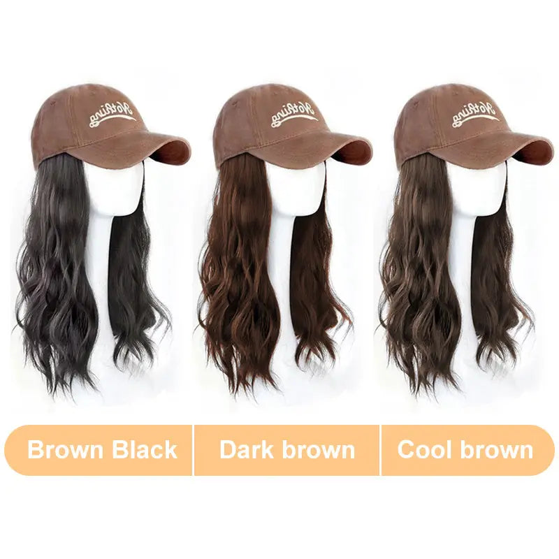 [Stylish Gift] Baseball Cap with Hair Extensions（50% OFF） jolieaprile11