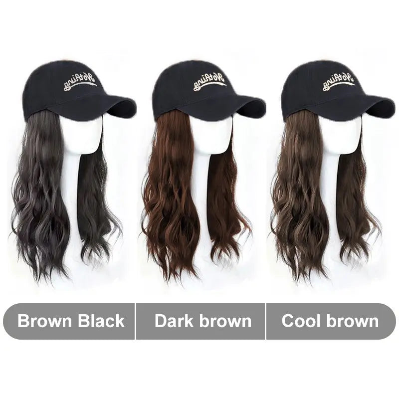 [Stylish Gift] Baseball Cap with Hair Extensions（50% OFF） jolieaprile11