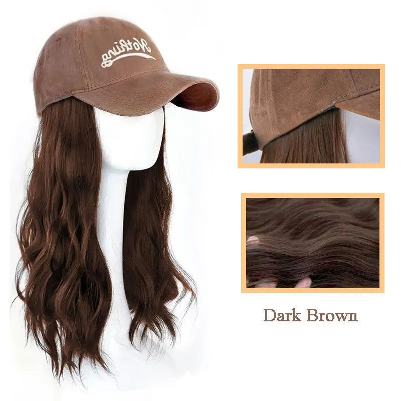 [Stylish Gift] Baseball Cap with Hair Extensions（50% OFF） jolieaprile11