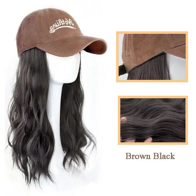 [Stylish Gift] Baseball Cap with Hair Extensions（50% OFF） jolieaprile11