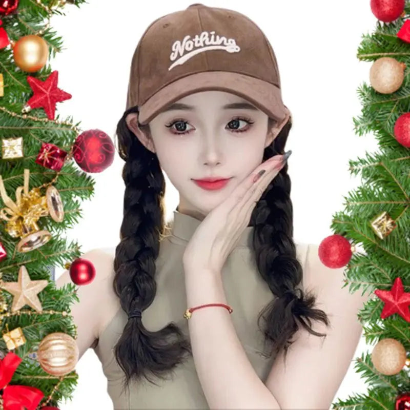 [Stylish Gift] Baseball Cap with Hair Extensions（50% OFF） jolieaprile11