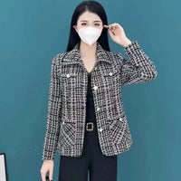 【Elegant Gift For Her】 Women's Houndstooth Print Blazer（50% OFF） spiyle