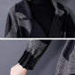 [Gift For Her] Women's Polka Dot Mid Length Large Lapel Trench Coat spiyle