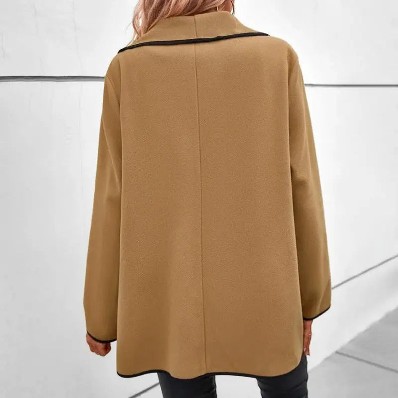 [Gift For Her] Women's Long-sleeved Casual Woolen Jacket spiyle