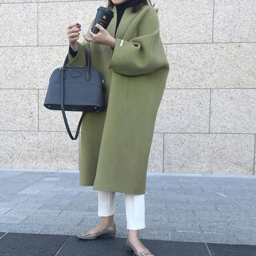 Best Gift-Winter Women's Elegant Fashion Solid Color Long Coat spiyle