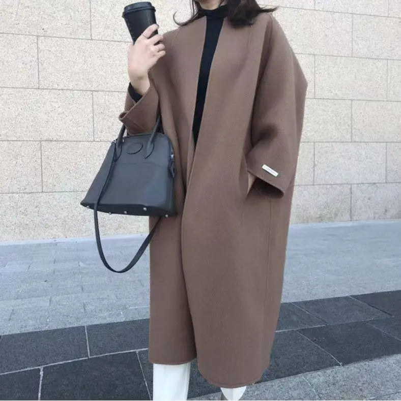 Best Gift-Winter Women's Elegant Fashion Solid Color Long Coat spiyle