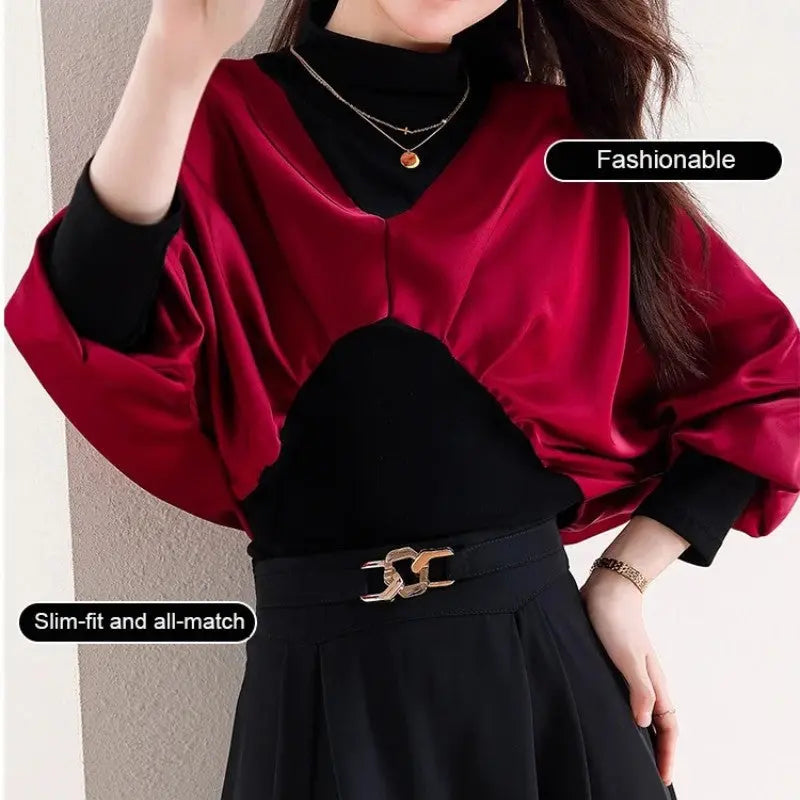 🔥HOT SALE 50%OFF🔥[Gift For Women] Women's Chic Fake 2-piece Top spiyle