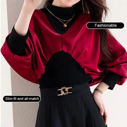 🔥HOT SALE 50%OFF🔥[Gift For Women] Women's Chic Fake 2-piece Top spiyle