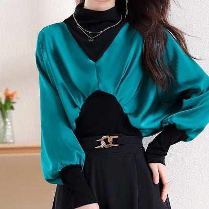 🔥HOT SALE 50%OFF🔥[Gift For Women] Women's Chic Fake 2-piece Top spiyle