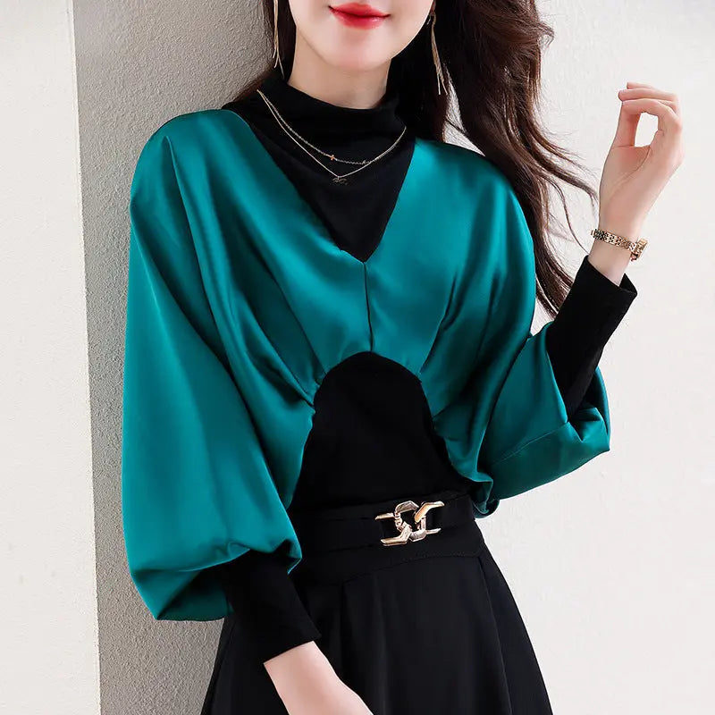 🔥HOT SALE 50%OFF🔥[Gift For Women] Women's Chic Fake 2-piece Top spiyle